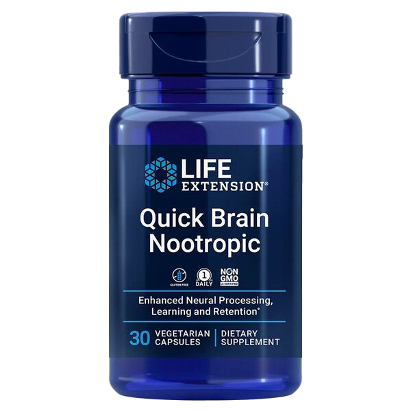 Life Extension Quick Brain Nootropic - 30 vcaps