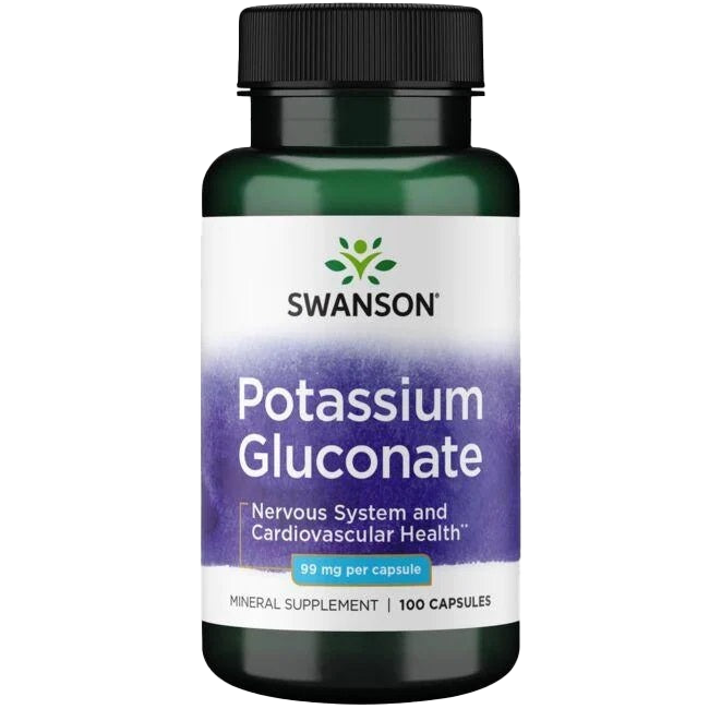 Swanson Potassium Gluconate, 99mg - 100 caps