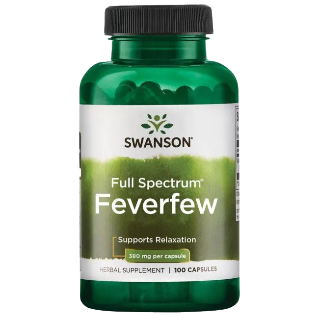 Swanson Full Spectrum Feverfew, 380mg - 100 caps