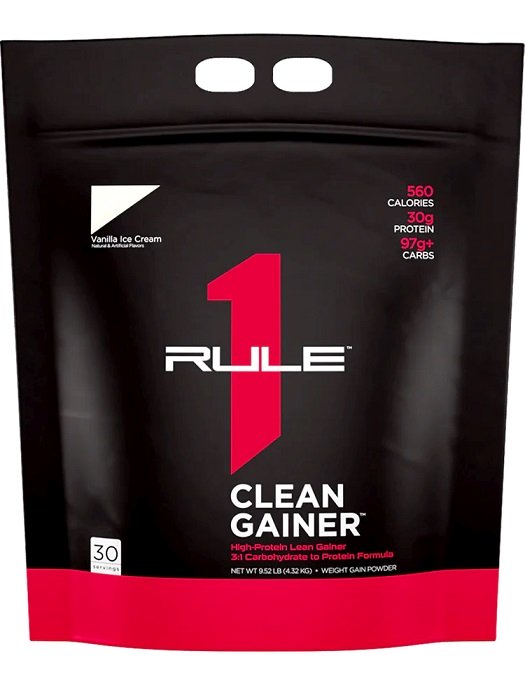 Rule One R1 Clean Gainer Vanilla Ice Cream 4320g - Weight Gainers & Carbs at MySupplementShop by Rule One