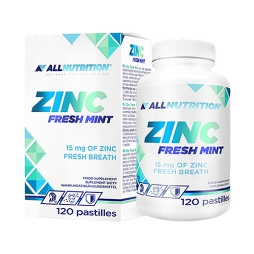 Allnutrition Zinc, 15mg (Fresh Mint) - 120 pastilles - Sports Nutrition at MySupplementShop by Allnutrition