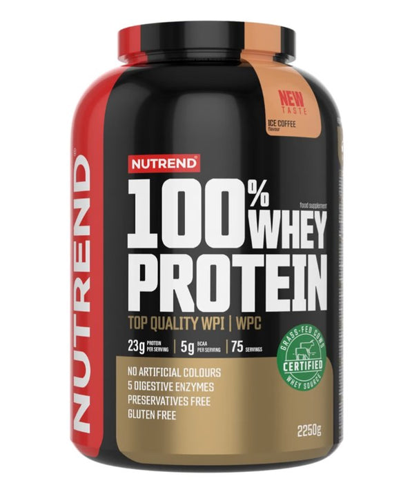 Nutrend 100% Whey Protein, Ice Coffee 2250g - Whey Proteins at MySupplementShop by Nutrend