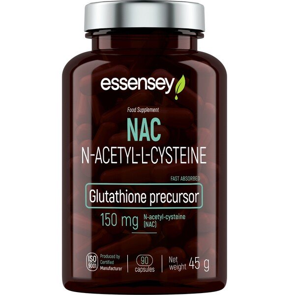 NAC, 150mg - 90 caps - Default Title - Health and Wellbeing at MySupplementShop by Essensey