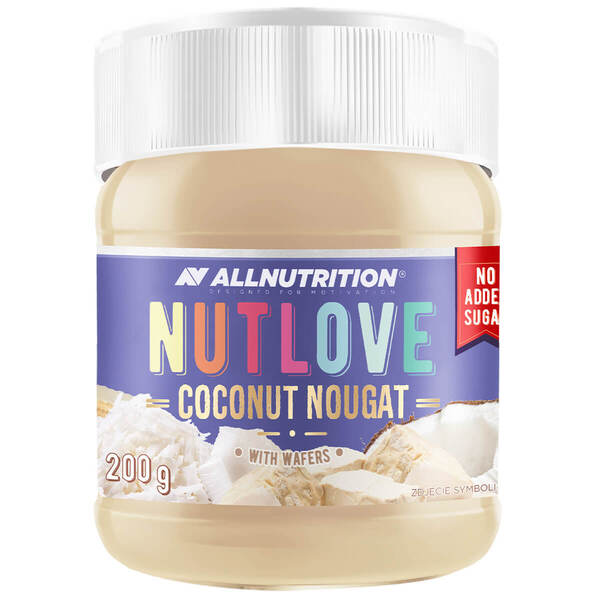 Allnutrition Nutlove Coconut Nougat with Wafers - 200g - Vitamins & Supplements at MySupplementShop by Allnutrition