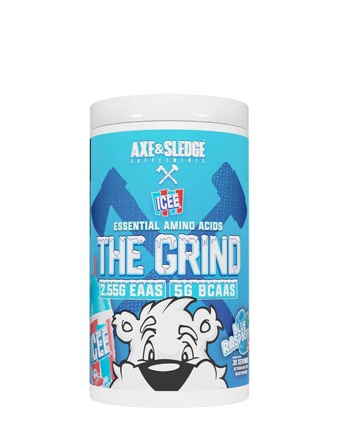 Axe & Sledge The Grind 495g - ICEE Blue Raspberry - Amino Acids and BCAAs at MySupplementShop by Axe & Sledge