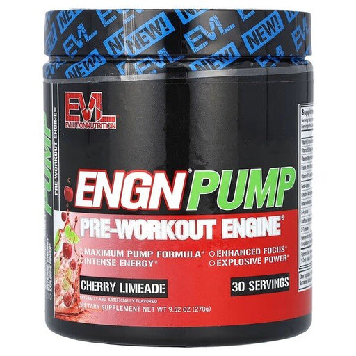 EVLution Nutrition ENGN Pump 270g - Cherry Limeade - Pre & Post Workout at MySupplementShop by EVLution Nutrition