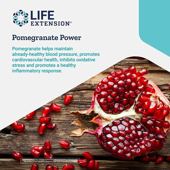 Life Extension Pomegranate Complete 30 Softgels - Health and Wellbeing at MySupplementShop by Life Extension