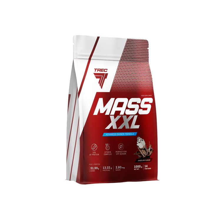 Trec Nutrition Mass XXL Gainer | High-energy formula of carbohydrate and whey protein - Weight Gainers & Carbs at MySupplementShop by Trec Nutrition