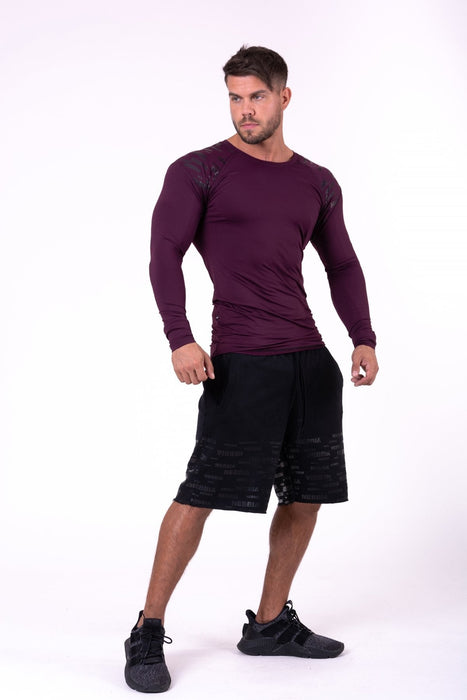 Nebbia Hero Compression Shirt 146 - Burgundy - Medium - Compression Shirt at MySupplementShop by Nebbia