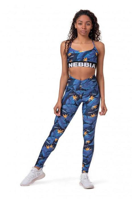 Nebbia High-Waist Ocean Power leggings 561 - Oean Blue - Leggings at MySupplementShop by Nebbia