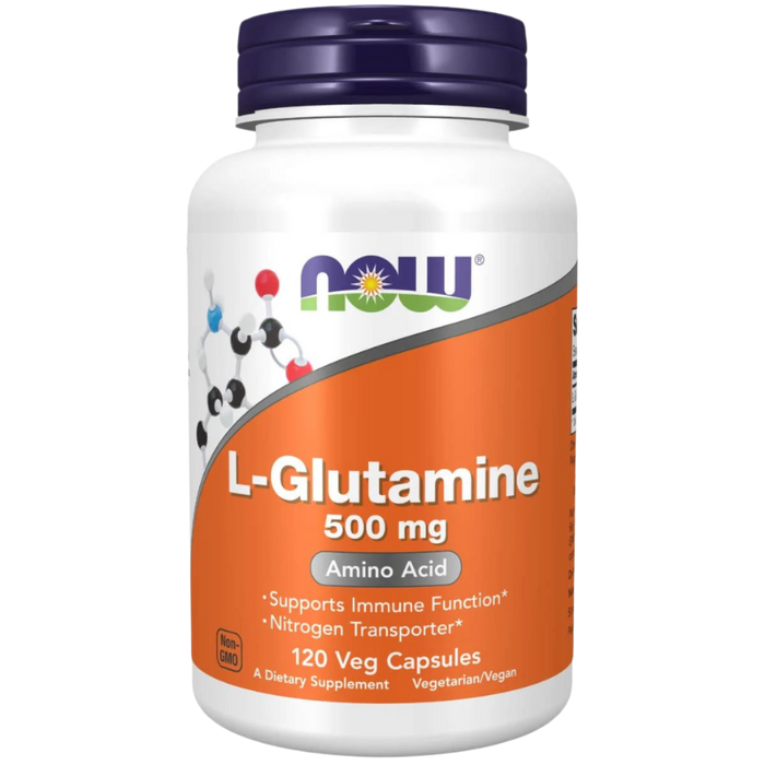 NOW Foods L-Glutamine 500 mg 120 Veg Capsules