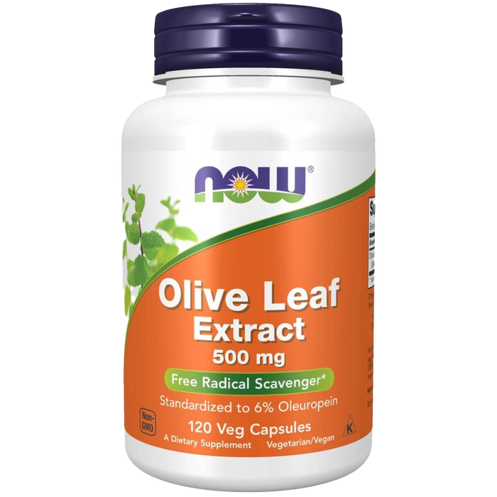 NOW Foods Olive Leaf Extract 500 mg 120 Veg Capsules