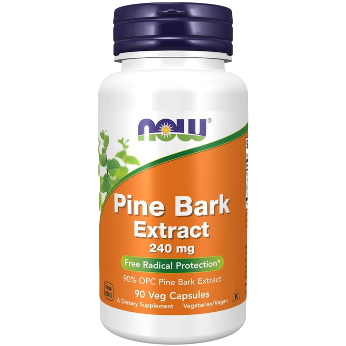 NOW Foods Pine Bark Extract 240 mg 90 Veg Capsules