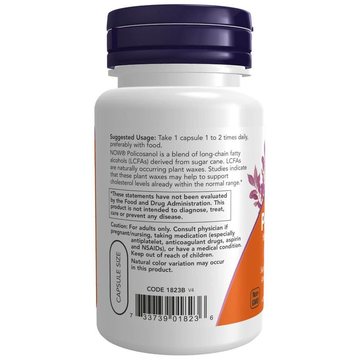 NOW Foods Policosanol 10 mg 90 Veg Capsules - Liver Support at MySupplementShop by NOW Foods