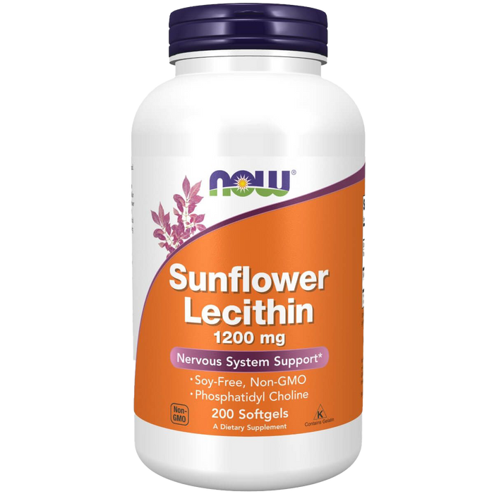 NOW Foods Sunflower Lecithin 1,200 mg 200 Softgels