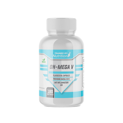 Trained By JP Oh-Mega V 180Softgels Unflavoured - Omegas, EFAs, CLA, Oils at MySupplementShop by Trained By JP