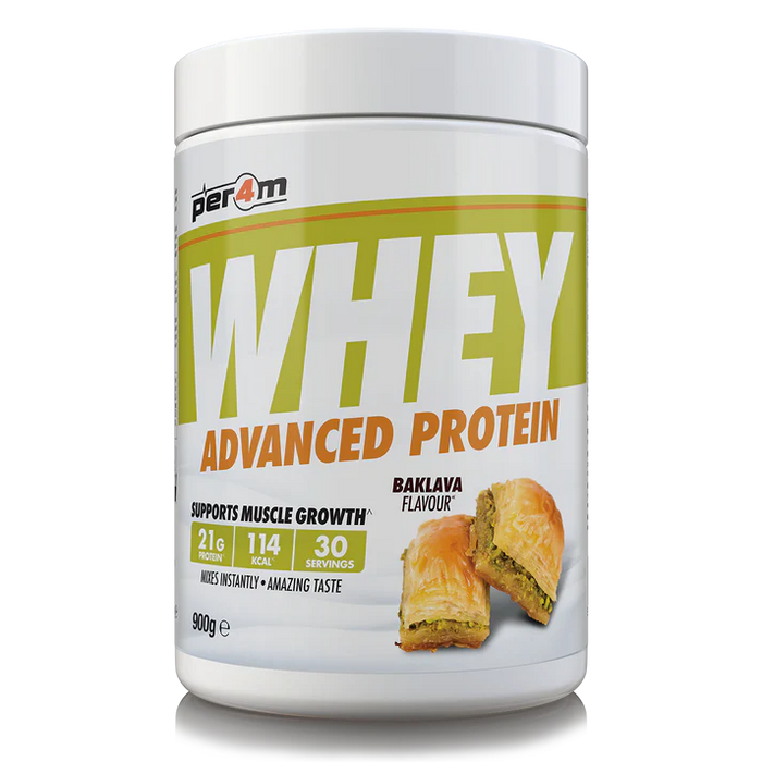 PER4M Whey Protein Powder 900g - 30 Servings | 21g Protein per Serving