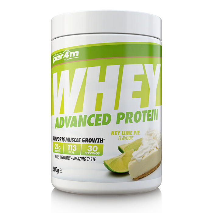 PER4M Whey Protein Powder 900g - 30 Servings | 21g Protein per Serving, Zero Sugar, Gluten-Free