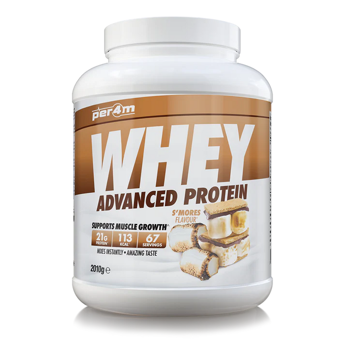 PER4M Whey Protein Powder 2.1kg - 67 Servings | 21g Protein per Serving, Zero Sugar, Gluten-Free