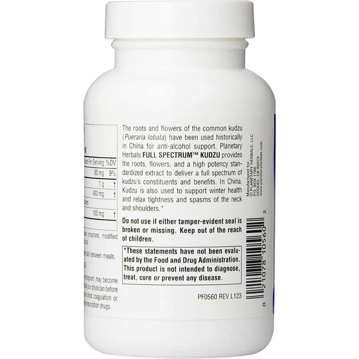 Planetary Herbals Kudzu Full Spectrum 750mg 120 Tablets - Detox & Cleanse at MySupplementShop by Planetary Herbals