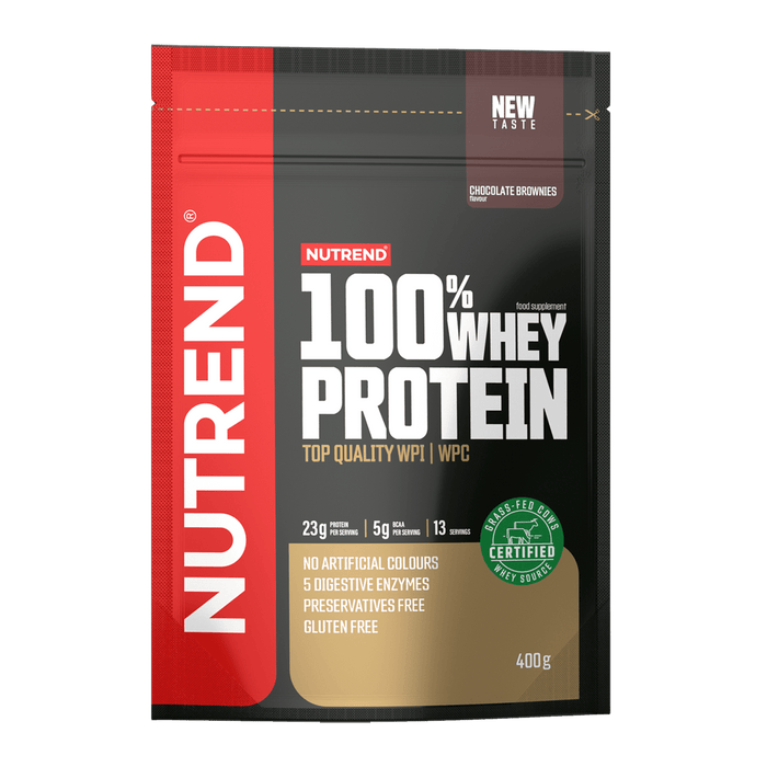 Nutrend 100% Whey Protein Powder | 22.8g Protein & 5g BCAAs | CFM Technology | Gluten-Free