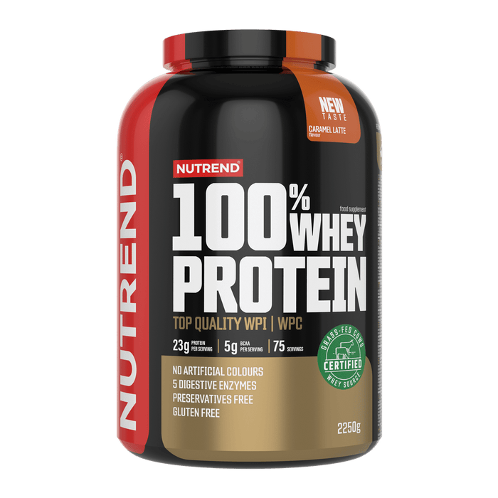 Nutrend 100% Whey Protein Powder | 22.8g Protein & 5g BCAAs | CFM Technology | Gluten-Free