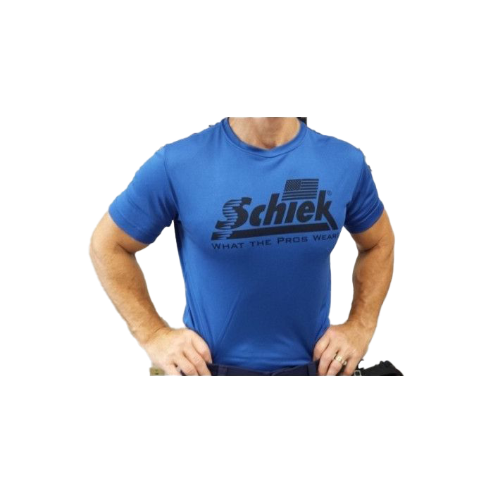 Schiek Men's Poly HD T-Shirt - Blue