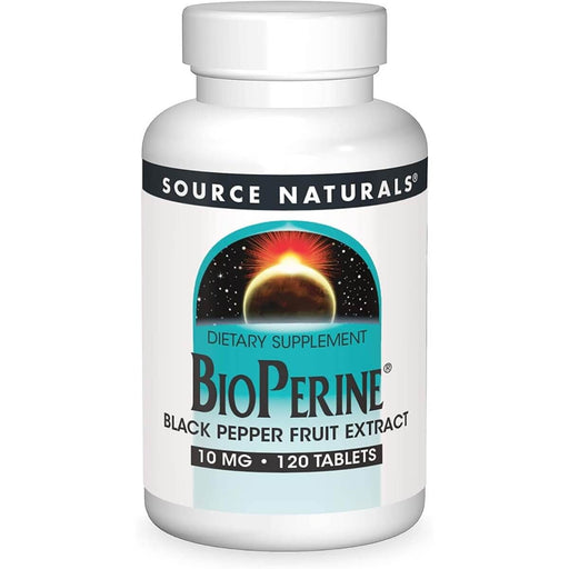 Source Naturals Bioperine 10mg 120 Tablets - Brain & Memory at MySupplementShop by Source Naturals