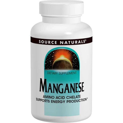 Source Naturals Manganese 10mg 100 Tablets - Energy & Vitality at MySupplementShop by Source Naturals