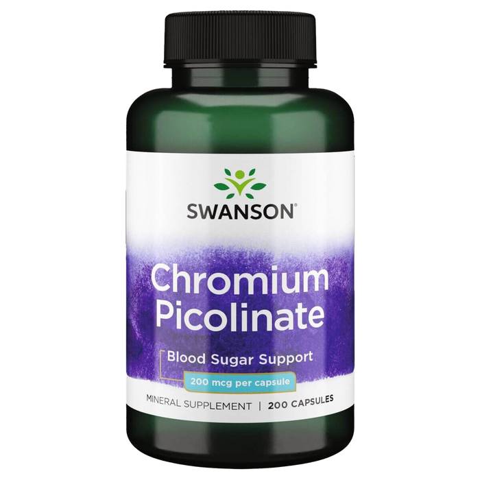 Swanson Chromium Picolinate 200mcg 200 Capsules