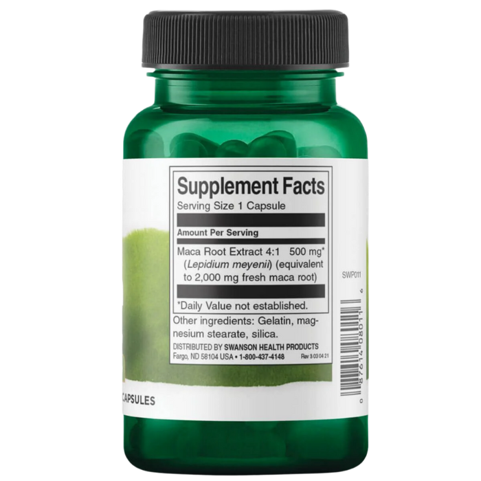 Swanson Maca 500 mg 60 Capsules