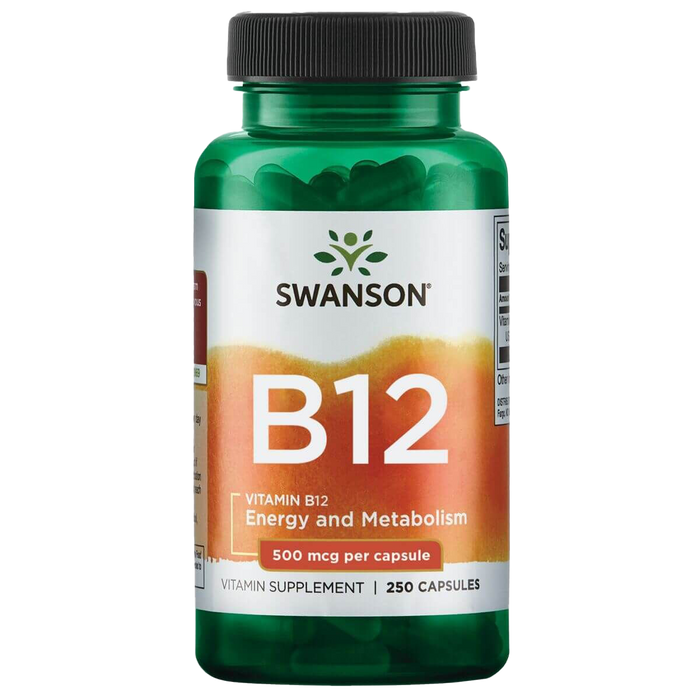 Swanson Vitamin B12 500mcg 250 Capsules