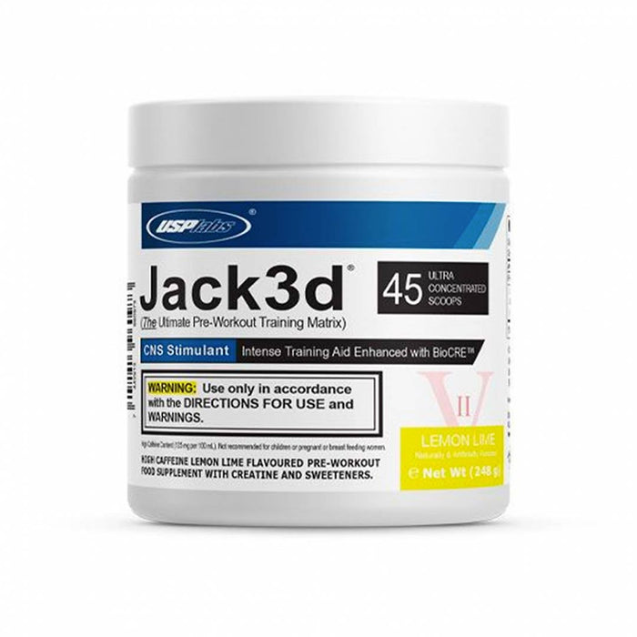 USP Labs Jack3d Advanced 248g - Lemon Lime - Pre Workout Energy at MySupplementShop by USP Labs