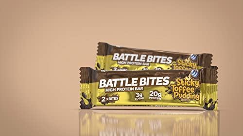 Battle Snacks Battle Bites 12x60g Sticky Toffee Pudding - Health Foods at MySupplementShop by Battle Snacks