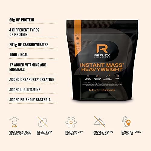 Reflex Nutrition Instant Mass Heavyweight 5.4kg Salted Caramel - Weight Gainers & Carbs at MySupplementShop by Reflex Nutrition