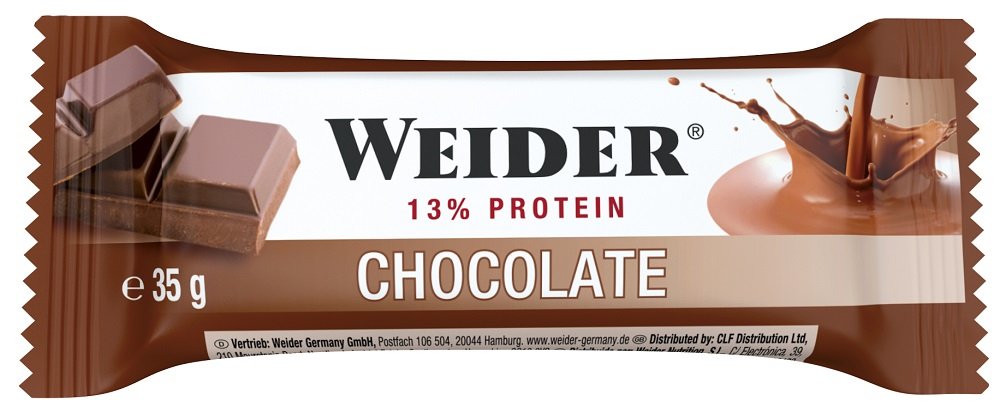 Weider Carbohydrate & Protein Bar, Chocolate - 24 bars - Health Foods at MySupplementShop by Weider