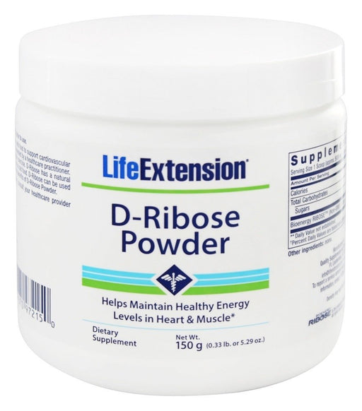 Life Extension D-Ribose Powder - 150g - Special Formula at MySupplementShop by Life Extension