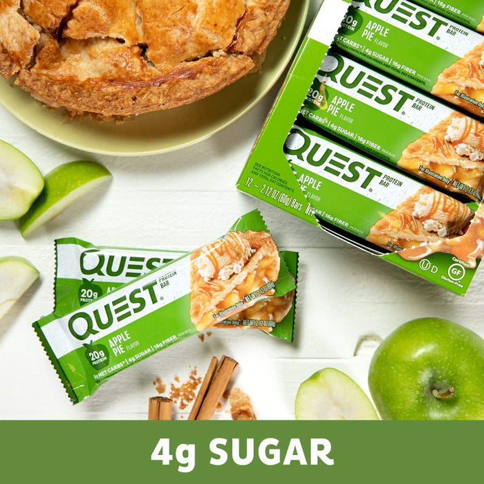 Quest Nutrition Quest Bar Apple Pie  12 bars - Protein Bars at MySupplementShop by Quest Nutrition