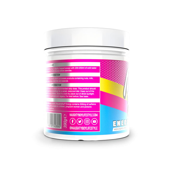 Naughty Boy Energy 390g Candy Bubblegum - Pre & Post Workout at MySupplementShop by Naughty