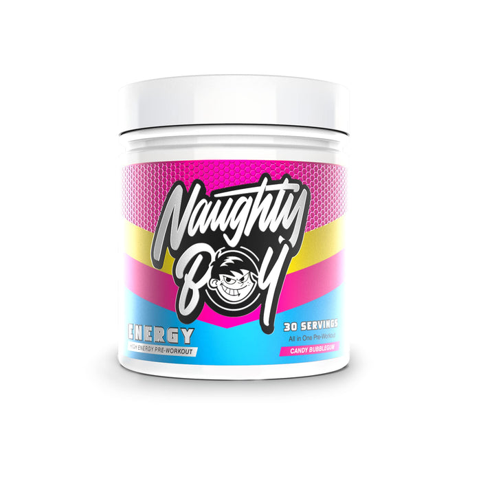 Naughty Boy Energy 390g Candy Bubblegum - Pre & Post Workout at MySupplementShop by Naughty