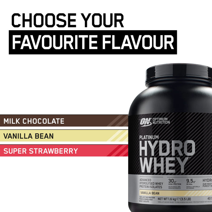 Optimum Nutrition Platinum Hydrowhey, Vanilla Bean - 1600 grams - Protein at MySupplementShop by Optimum Nutrition