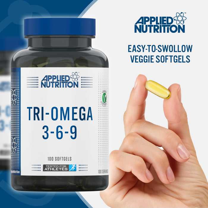 Applied Nutrition Tri-Omega 3-6-9 - 100 Softgels - Omegas, EFAs, CLA, Oils at MySupplementShop by Applied Nutrition