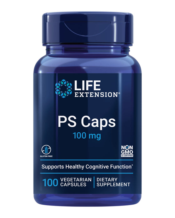 Life Extension PS Caps, 100mg - 100 vcaps - Health and Wellbeing at MySupplementShop by Life Extension