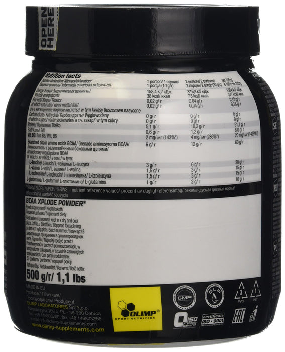 Olimp Nutrition BCAA Xplode, Xplosion Cola - 500 grams - Amino Acids and BCAAs at MySupplementShop by Olimp Nutrition