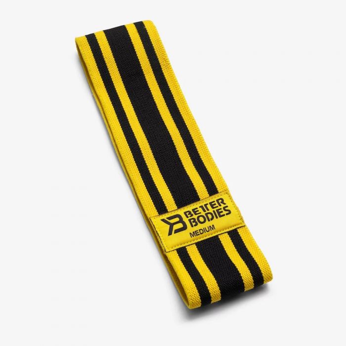Better Bodies Glute Force - Black/Yellow Medium Resistance - Medium Resistance - Glute Resistance Band at MySupplementShop by Better Bodies
