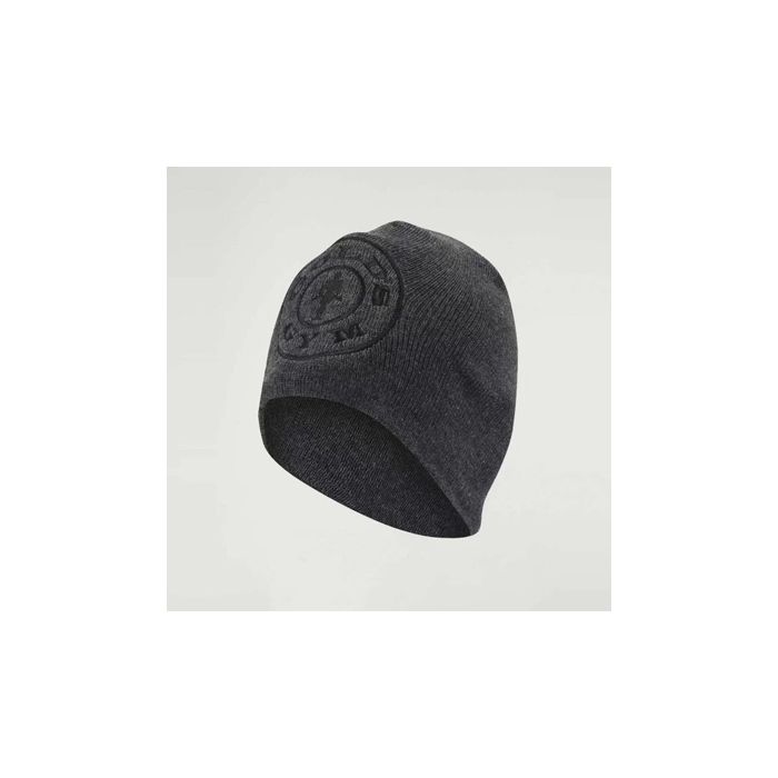 Golds Gym Knitted Beanie - Charcoal - Beanie at MySupplementShop by Gold's Gym