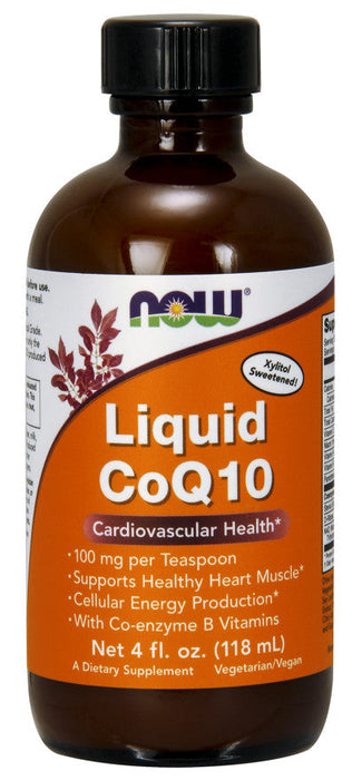 NOW Foods CoQ10 Liquid - 118 ml. - Health and Wellbeing at MySupplementShop by NOW Foods