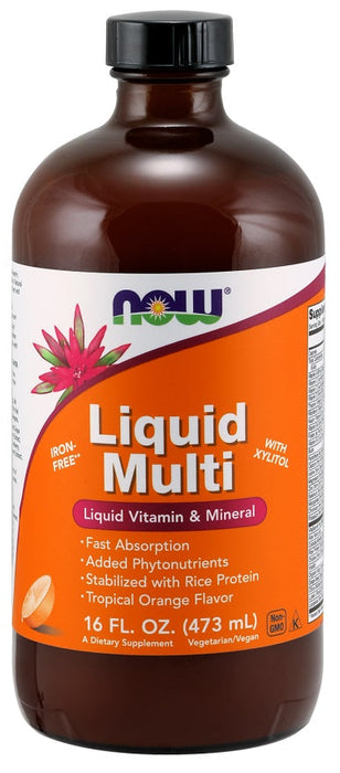 NOW Foods Liquid Multi, Wild Berry (Iron Free) - 473 ml. - Vitamins & Minerals at MySupplementShop by NOW Foods