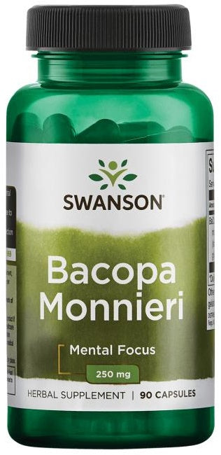 Swanson Bacopa Monnieri, 250mg - 90 caps - Health and Wellbeing at MySupplementShop by Swanson