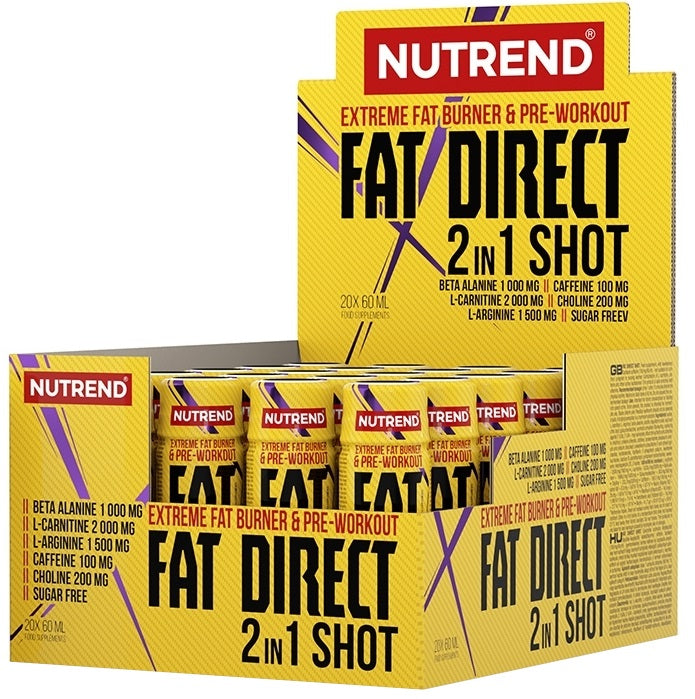 Nutrend Fat Direct 2in1 Shot - 20 x 60 ml. - Default Title - Slimming and Weight Management at MySupplementShop by Nutrend